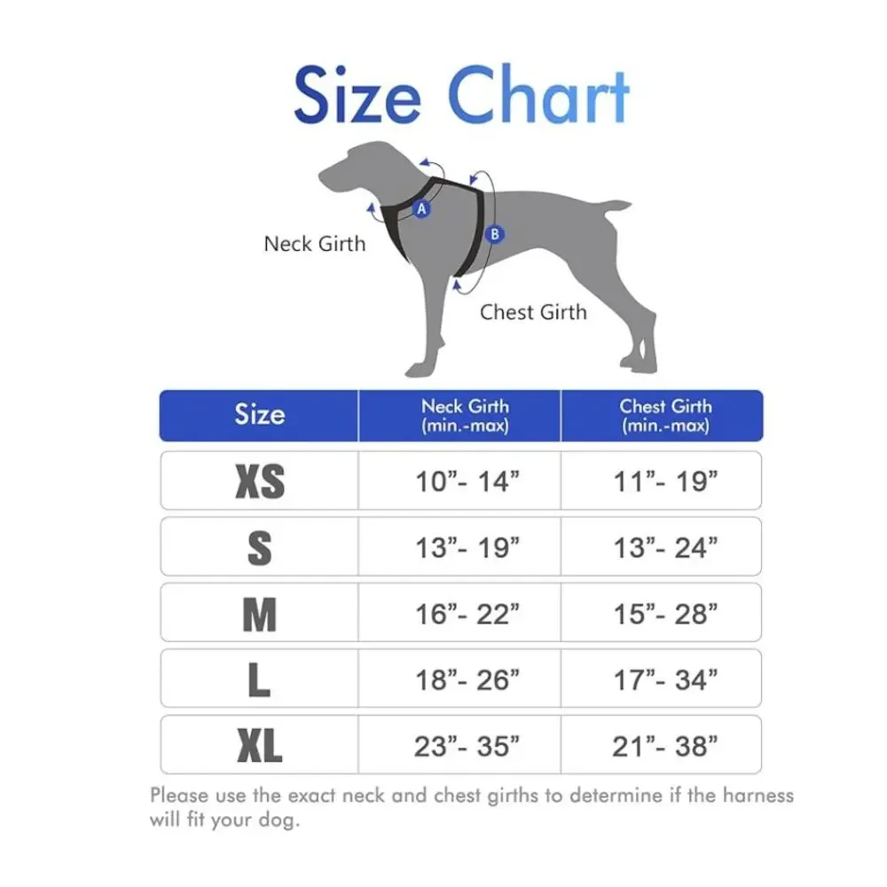 Blue Pet No-Pull Harness Sz: L Adjustable Soft Padded Dog Vest